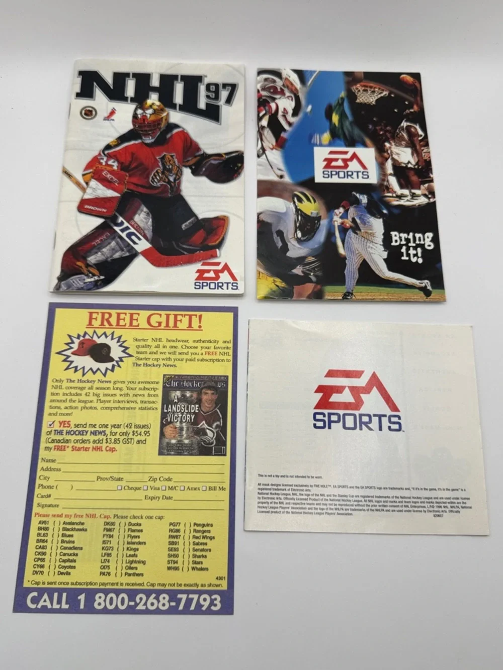 EA Sports NHL‎ 97 Sega Genesis 1996 Vintage Video Game